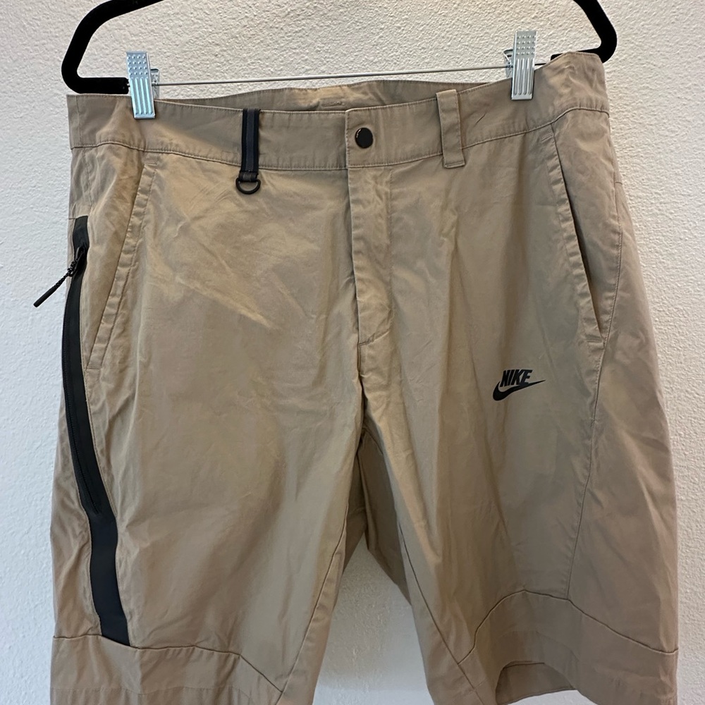 Nike Men's Beige Athletic Shorts, Size 36